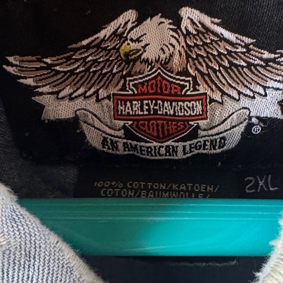 Harley-Davidson Light Blue Denim Vest - Picture 3 of 4
